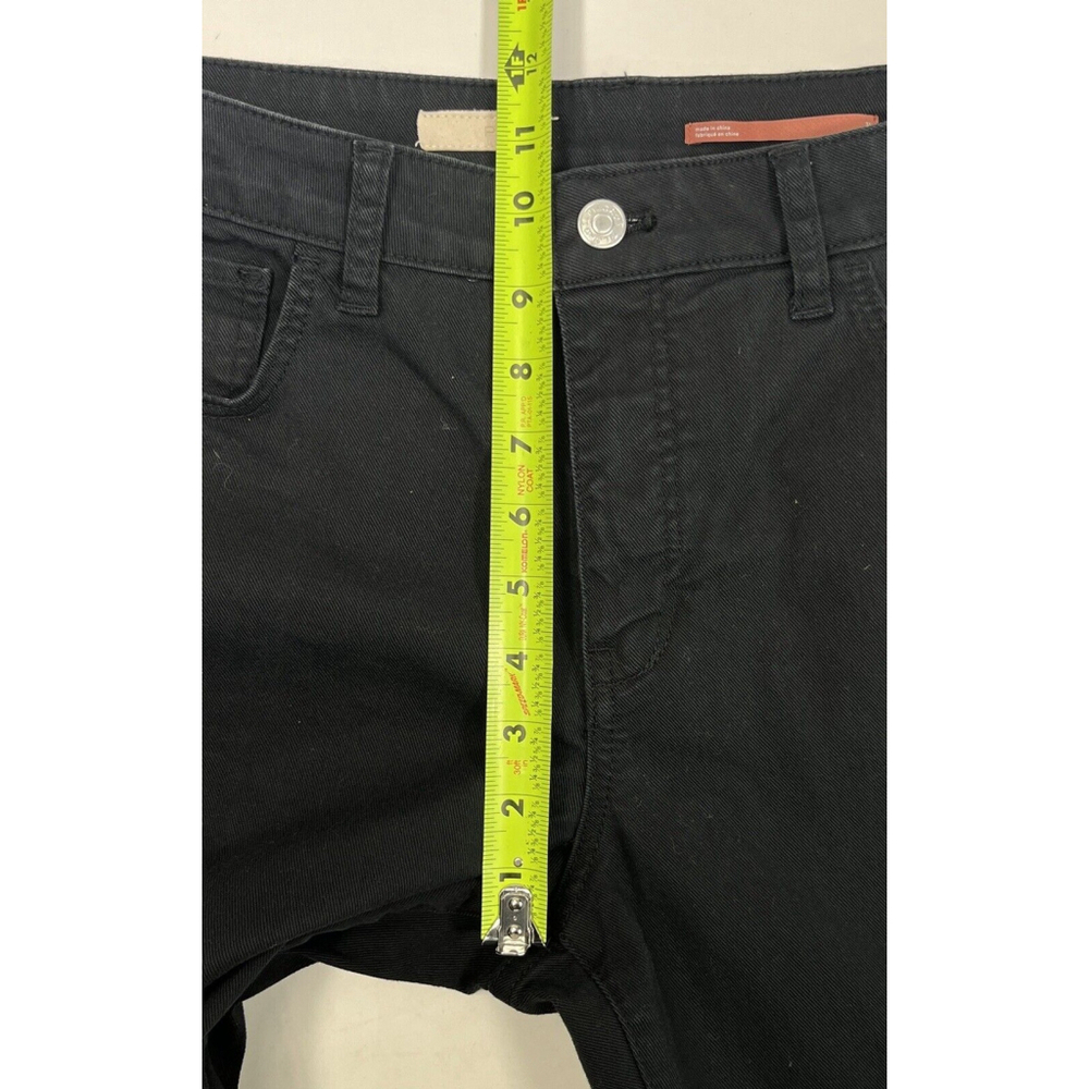 Anthropologie Pilcro Black Cropped Jeans Size 31 The Icon Raw Hem Bronze Studded - Picture 14 of 16